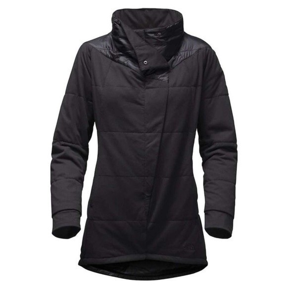 The North Face Black Long Pseudio Jacket Size Small - Picture 1 of 16